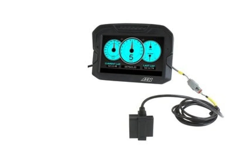 AEM CD-7/CD-7L Plug & Play Adapter Harness for OBDII CAN Bus - Installation View