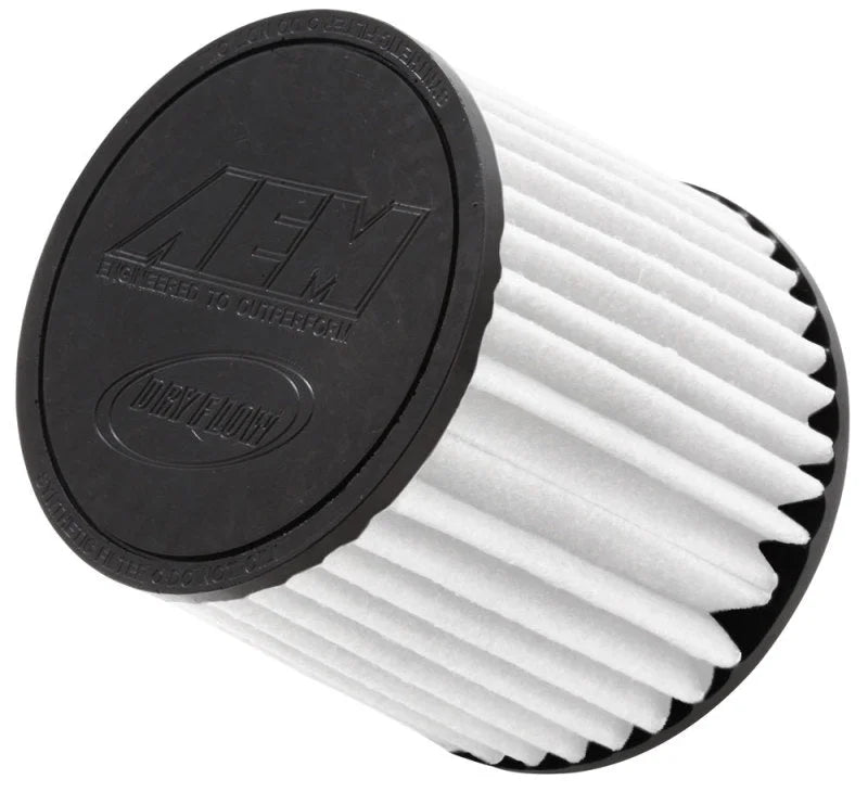 AEM Dryflow 3.25in. X 5in. Round Tapered Air Filter - Side View