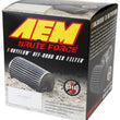 Load image into Gallery viewer, AEM Dryflow 3.25in. X 5in. Round Tapered Air Filter - Installation View