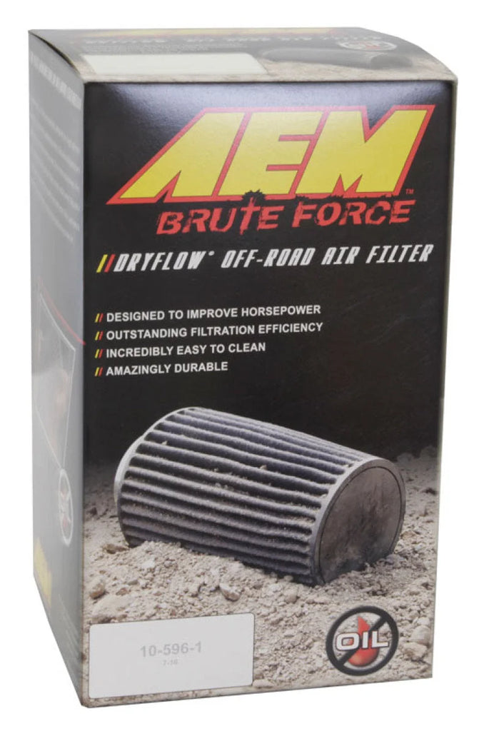 AEM Dryflow 3.5in. X 7in. Round Tapered Air Filter - Additional View 5