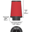 Load image into Gallery viewer, AEM Dryflow 4in x 7in Dryflow - Back View