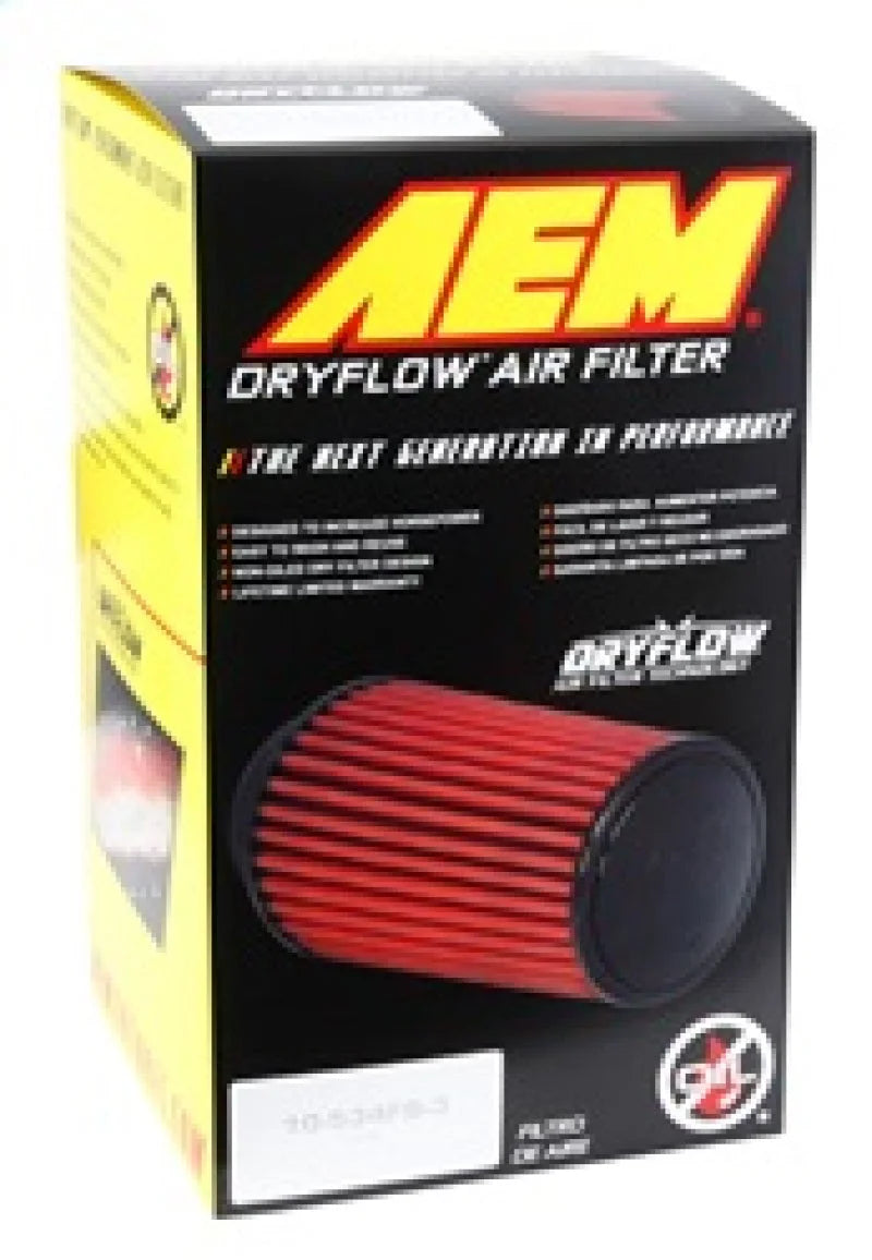 AEM Dryflow 4in x 7in Dryflow W/O Hole - Side View
