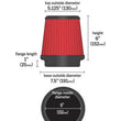 Load image into Gallery viewer, AEM Dryflow 6in. X 6in. Round Tapered Air Filter - Back View
