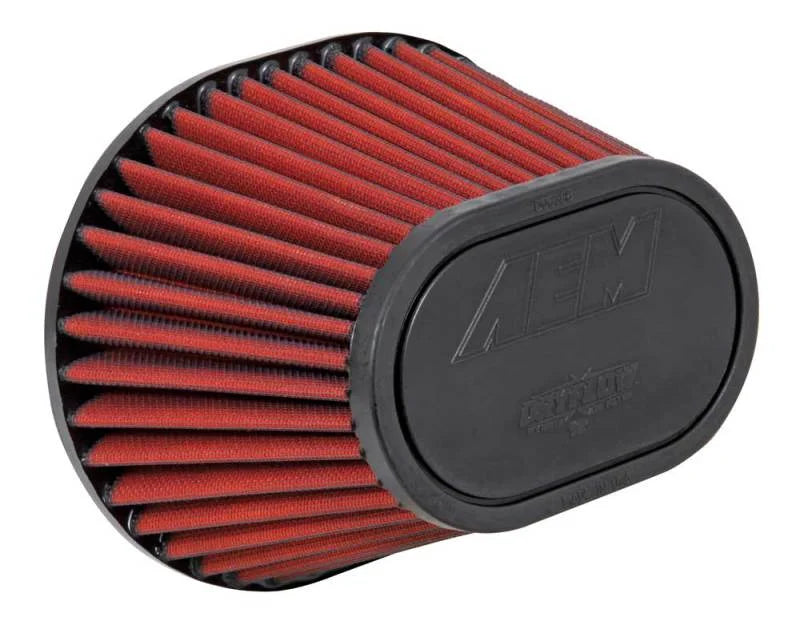 AEM Dryflow Air Filter - 3.5in FLG / 8-1/2in L x 7in W / Top 6-1/4in L x 4in W / 5-1/2in H (S/O) - Main Product View