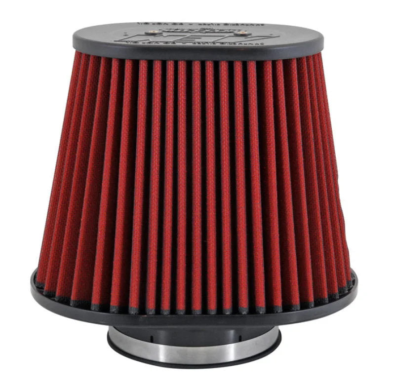 AEM Dryflow Air Filter-Oval Tapered 8in x 10.5in O/S Base / 5in x 7.75in O/S Top / 8in Height - Side View