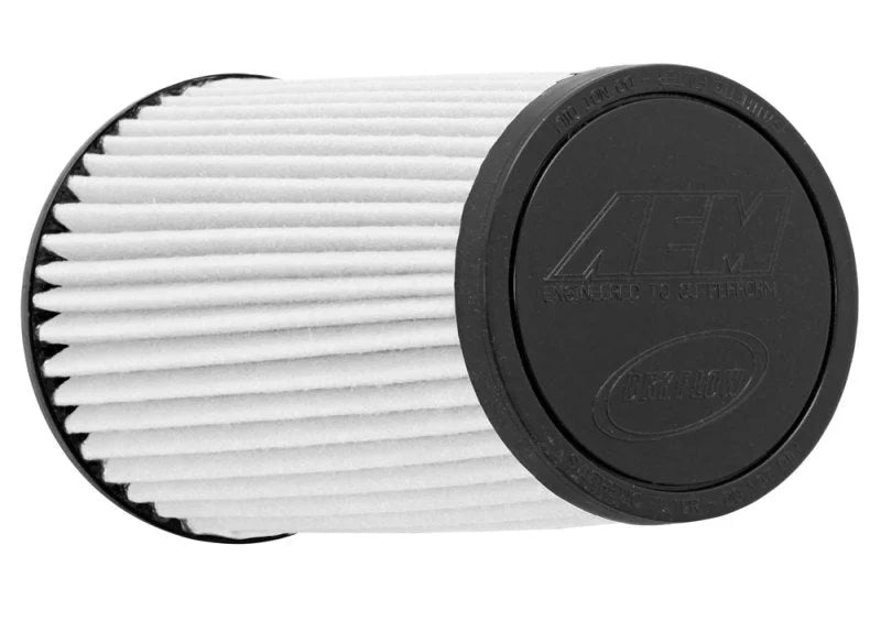 AEM Dryflow Conical Air Filter 2.75in Flange ID / 6in Base OD / 5.125in Top OD / 9.125in Height - Side View