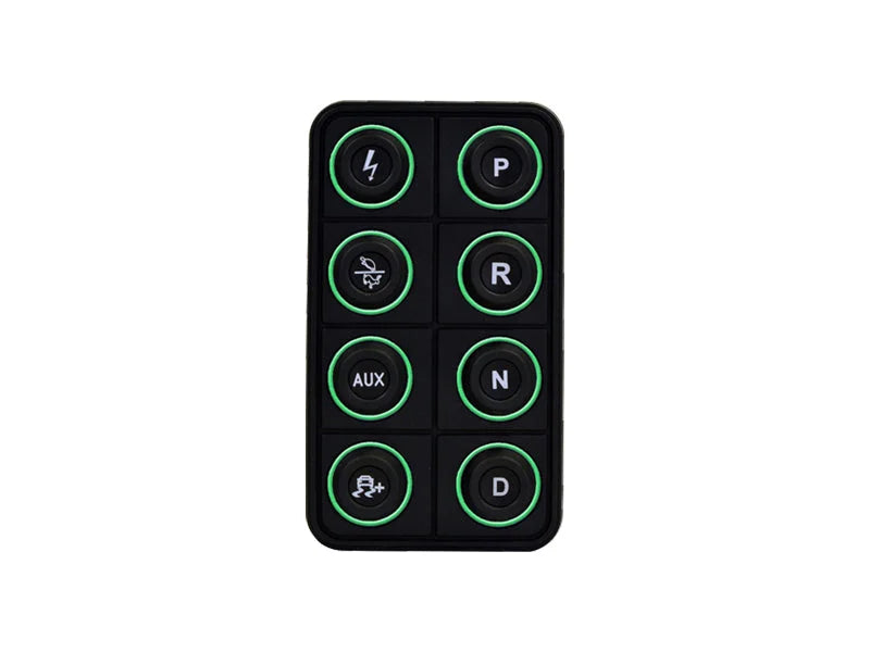 AEM EV 8 Button Keypad CAN Based Programmable Backlighting - Side View