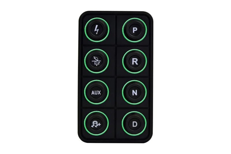AEM EV 8 Button Keypad CAN Based Programmable Backlighting - Installation View