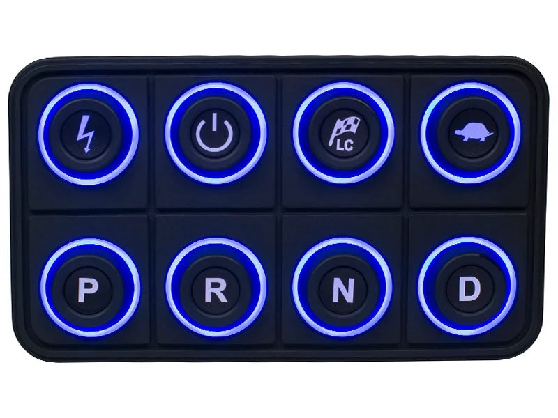 AEM EV 8 Channel CAN Driven Slave Type Power Distribution Unit (PDU) - Back View