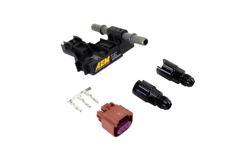 AEM Ethanol Content Flex Fuel Sensor w/ -6AN fittings Kit - Main Product View