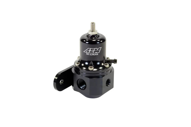 AEM High Capacity Universal Black Adjustable Fuel Pressure Regulator - Main Product View