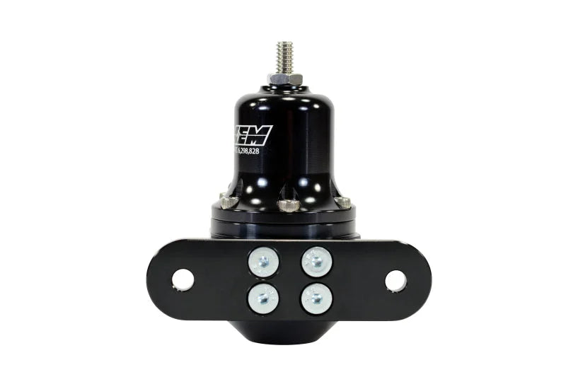 AEM High Capacity Universal Black Adjustable Fuel Pressure Regulator - Detail View