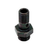 Load image into Gallery viewer, AEM High Volume Fuel Rail Banjo Fitting w/ Hole - Male -6AN ORB thread (9/16in -18) - Main Product View