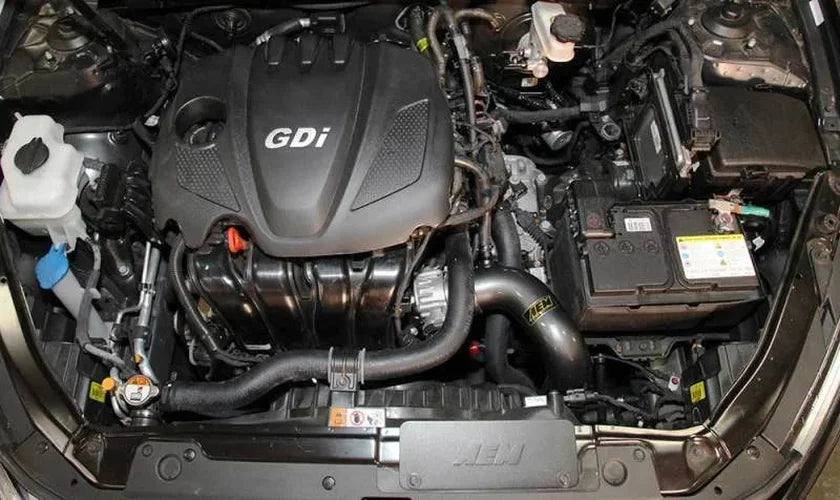 AEM 2011-2014 Hyundai Sonata/Kia Optima 2.4L L4 - Cold Air Intake System - Side View