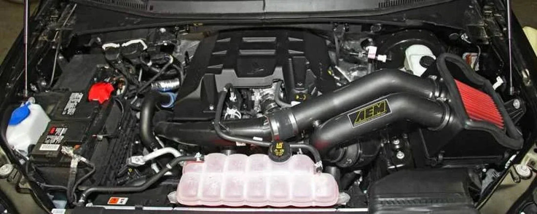 AEM 2015 Ford F-150 3.5L V8 Cold Air Intake System - Side View