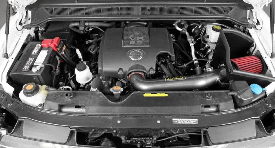 AEM 04-08 Nissan Armada  Silver Brute Force Air Intake - Back View