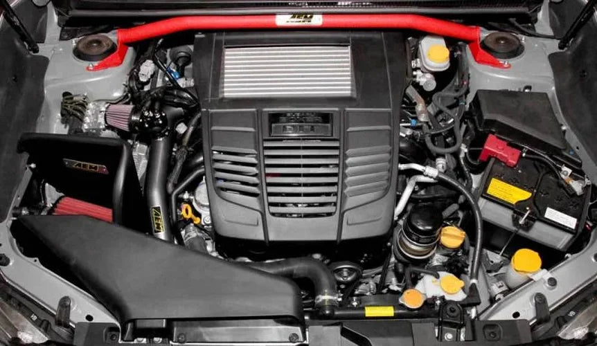 AEM 2015 Subaru WRX/STI 2.0L/2.5L Strut Bar - Side View