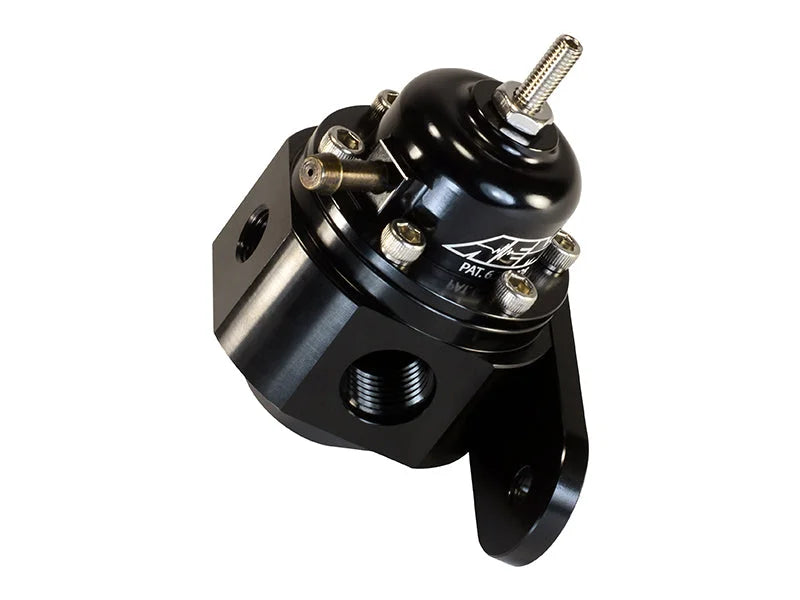 AEM Universal Black Adjustable Fuel Pressure Regulator - Side View