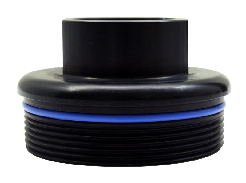 AEM Universal High Flow -10 AN Inline Black Fuel Filter - Back View