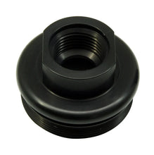 Load image into Gallery viewer, AEM Universal High Flow -10 AN Inline Black Fuel Filter - Installation View