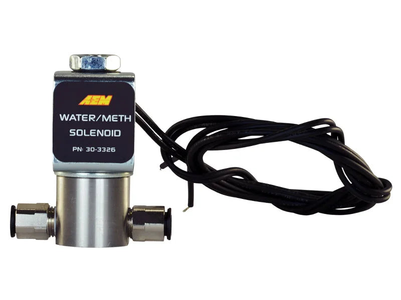 AEM Water/Methanol Injection System - High-Flow Low-Current WMI Solenoid - 200PSI 1/8in-27NPT In/Out - Additional View 9