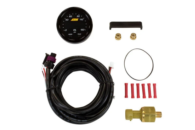 AEM X-Series 0-150 Oil Pressure Gauge Kit - Main Product View