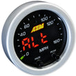 Load image into Gallery viewer, AEM X-Series 0-160 MPH Black Bezel w/ Black Face GPS Speedometer Gauge - Installation View