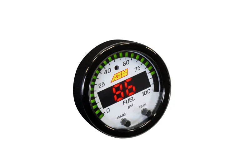 AEM X-Series Pressure 0-100psi Gauge Kit - Side View