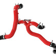 Load image into Gallery viewer, AFE 18-21 Kia Stinger V6-3.3L BladeRunner Alum Hot/Cold Charge Pipe Kit Red - Main Product View
