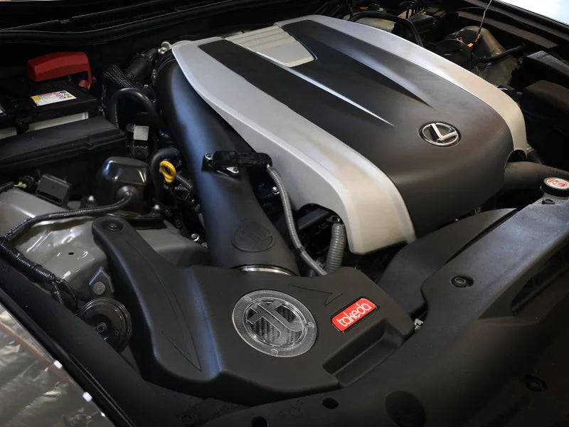 AFE Momentum Intake System W/ Pro Dry S Filter 21-24 Lexus IS300/IS350 V6 3.5L - Side View