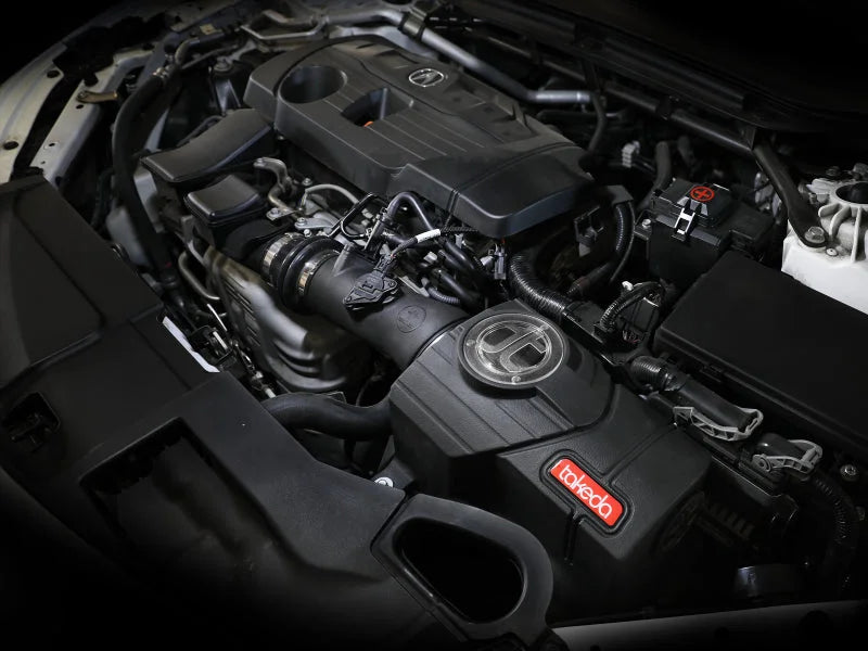AFE Momentum Intake System w/ Pro Dry S Filter 2021+ Acura TLX - Side View