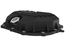 Load image into Gallery viewer, AFE Power 11-18 GM 2500-3500 AAM 9.25 Axle Front Differential Cover Black Machined Street Series - Installation View