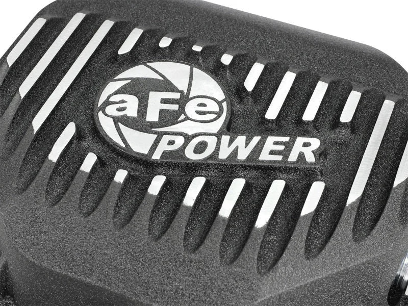 AFE Rear Differential Cover (Black Machined; Pro Series); Dodge/RAM 94-14 Corporate 9.25 (12-Bolt) - Back View