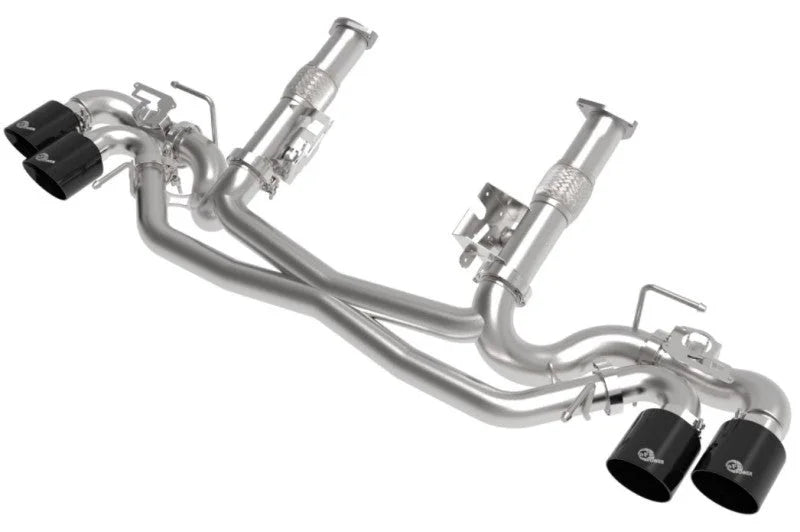 AFe MACH Force-Xp 304 Stainless Steel Cat-Back Exhaust Black 2020 Chevrolet Corvette C8 - Additional View 6