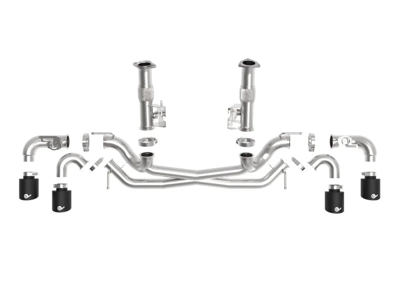 AFe MACH Force-Xp 304 Stainless Steel Cat-Back Exhaust Black 2020 Chevrolet Corvette C8 - Additional View 8