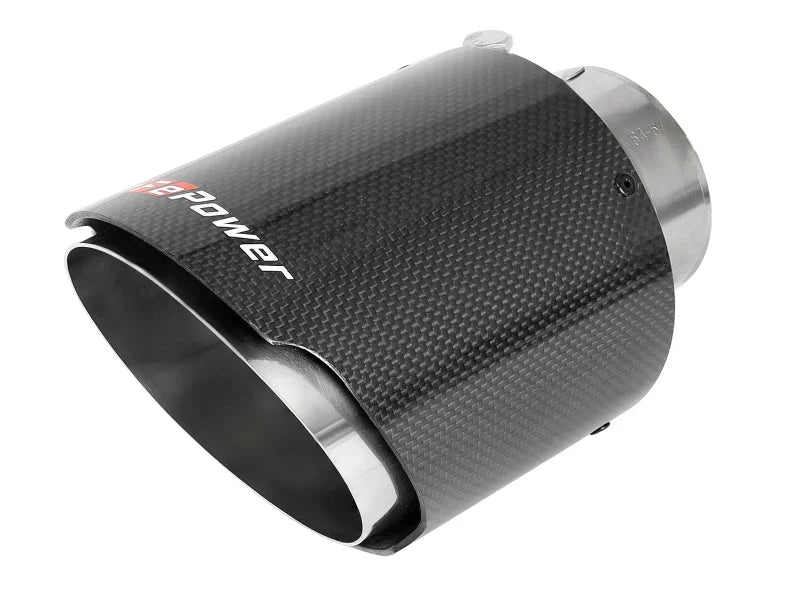 AFe MACH Force-Xp 304 Stainless Steel Cat-Back Exhaust Carbon 2020 Chevrolet Corvette C8 - Back View