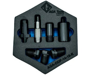 AGA PARTS Drain Plug Removal Tool AGA-ODP-14-16-K