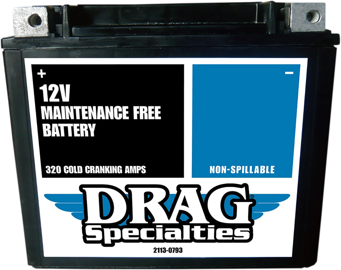 AGM Battery - YTX20HL FT DragSpecialties CTX20HL FA FT - Side View