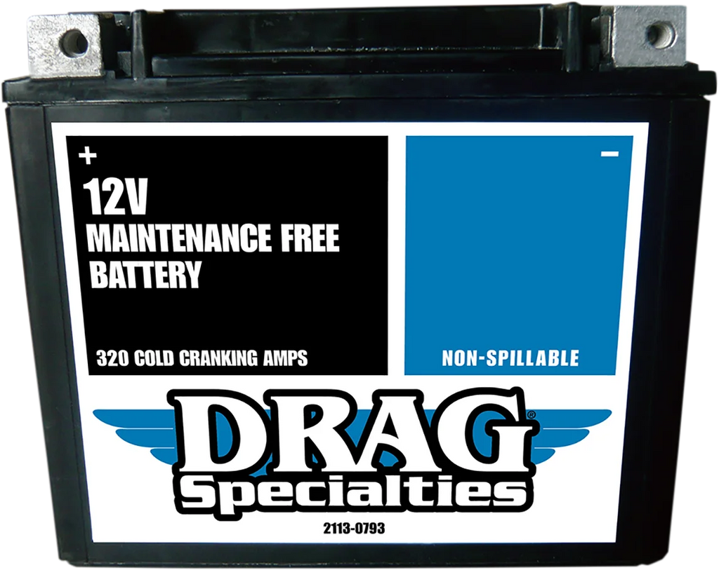 AGM Battery - YTX20HL FT DragSpecialties CTX20HL FA FT - Side View