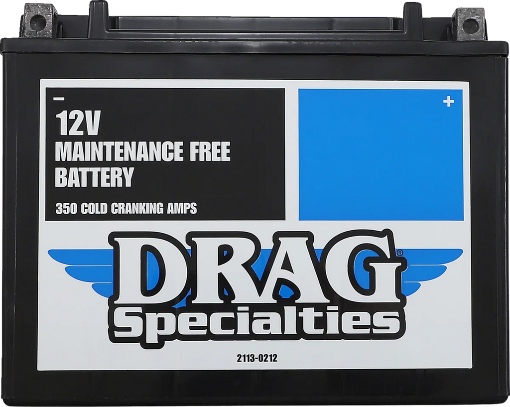 AGM Battery - YTX24HLBS DragSpecialties DTX24HL-BS - Side View