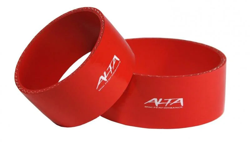 ALTA 02-06 Mini Cooper S/JCW & 02-08 S/JCW Convertible R53 Silicone Boost Couplers - Black - Side View