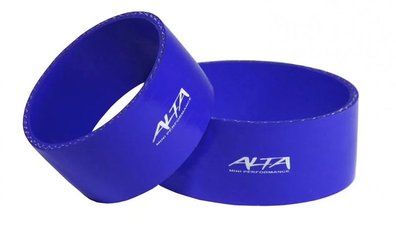 ALTA 02-06 Mini Cooper S/JCW & 02-08 S/JCW Convertible R53 Silicone Boost Couplers - Blue - Side View
