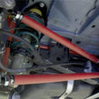 Load image into Gallery viewer, ALTA 02-12 Mini Cooper/S/JCW (Incl. 05-12 Convertible) &amp; 09-12 Clubman Control Arms Rear Pair - Red - Side View