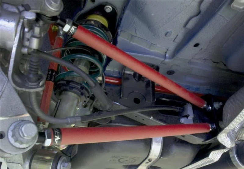 ALTA 02-12 Mini Cooper/S/JCW (Incl. 05-12 Convertible) & 09-12 Clubman Control Arms Rear Pair - Red - Side View