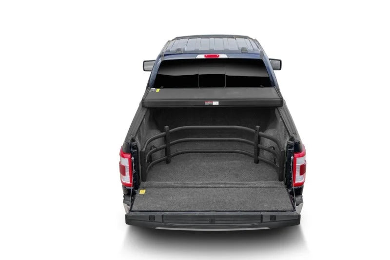 AMP Research 04-22 Ford F-150 Bedxtender HD Sport - Black (Optional No-Drill Brkt 74602-01A) - Side View