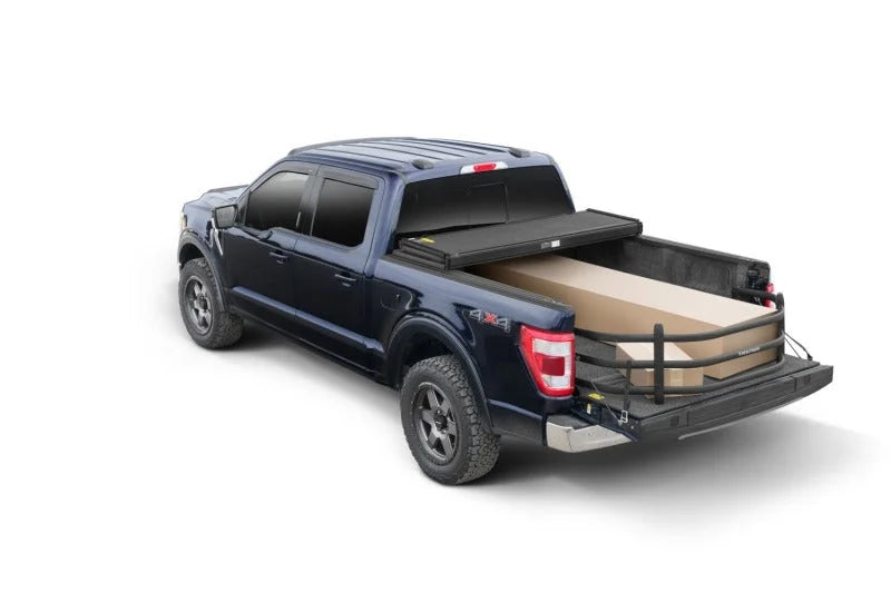 AMP Research 04-22 Ford F-150 Bedxtender HD Sport - Black (Optional No-Drill Brkt 74602-01A) - Back View