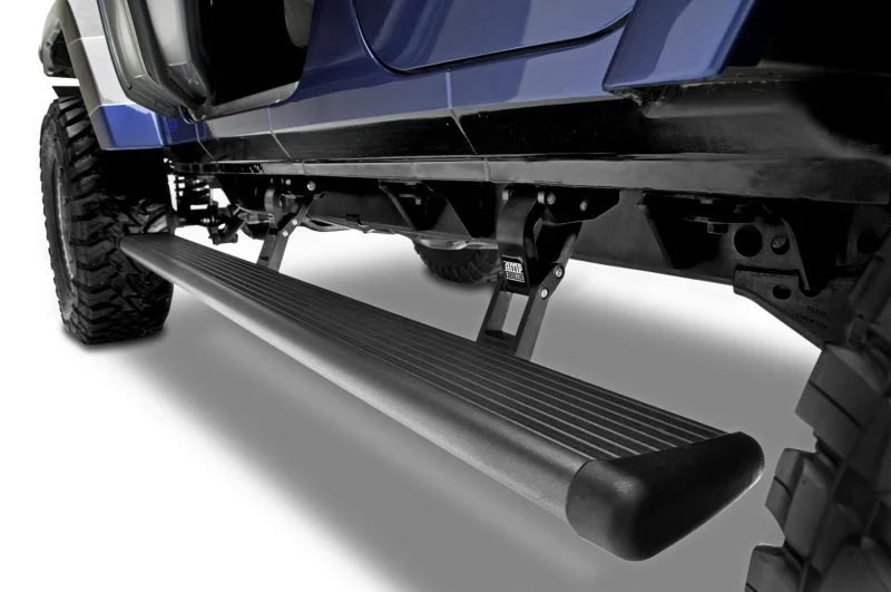 AMP Research 18-24 Jeep Wrangler JL 4DR (Excl. 4XE/Rubicon 392) PowerStep - Black - Side View