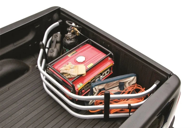 AMP Research 19-23 Ram 1500 (Excl. RamBox/Multi-Funct Tailgates) Std Cab Bedxtender HD Max - Silver - Installation View