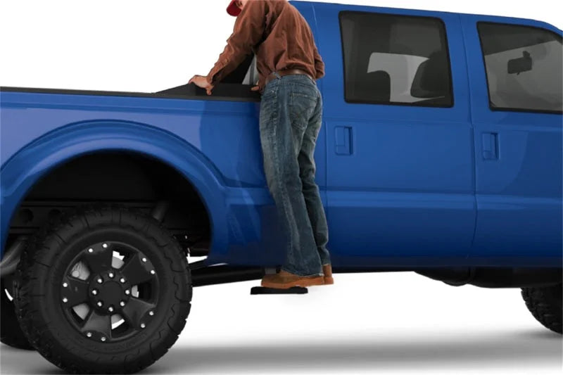 AMP Research 1999-2016 Ford F-250/350 All Beds BedStep2 - Black - Installation View