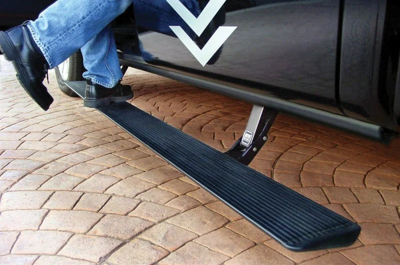 AMP Research 2004-2008 Ford F150 All Cabs PowerStep - Black - Installation View